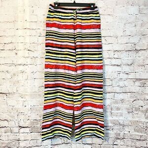 BP Womens Multicolor Chalk Pocket Striped Elastic Waist Wide Leg Lounge Pants XS